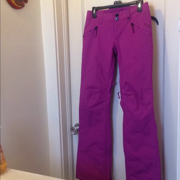 womens hot pink snow pants